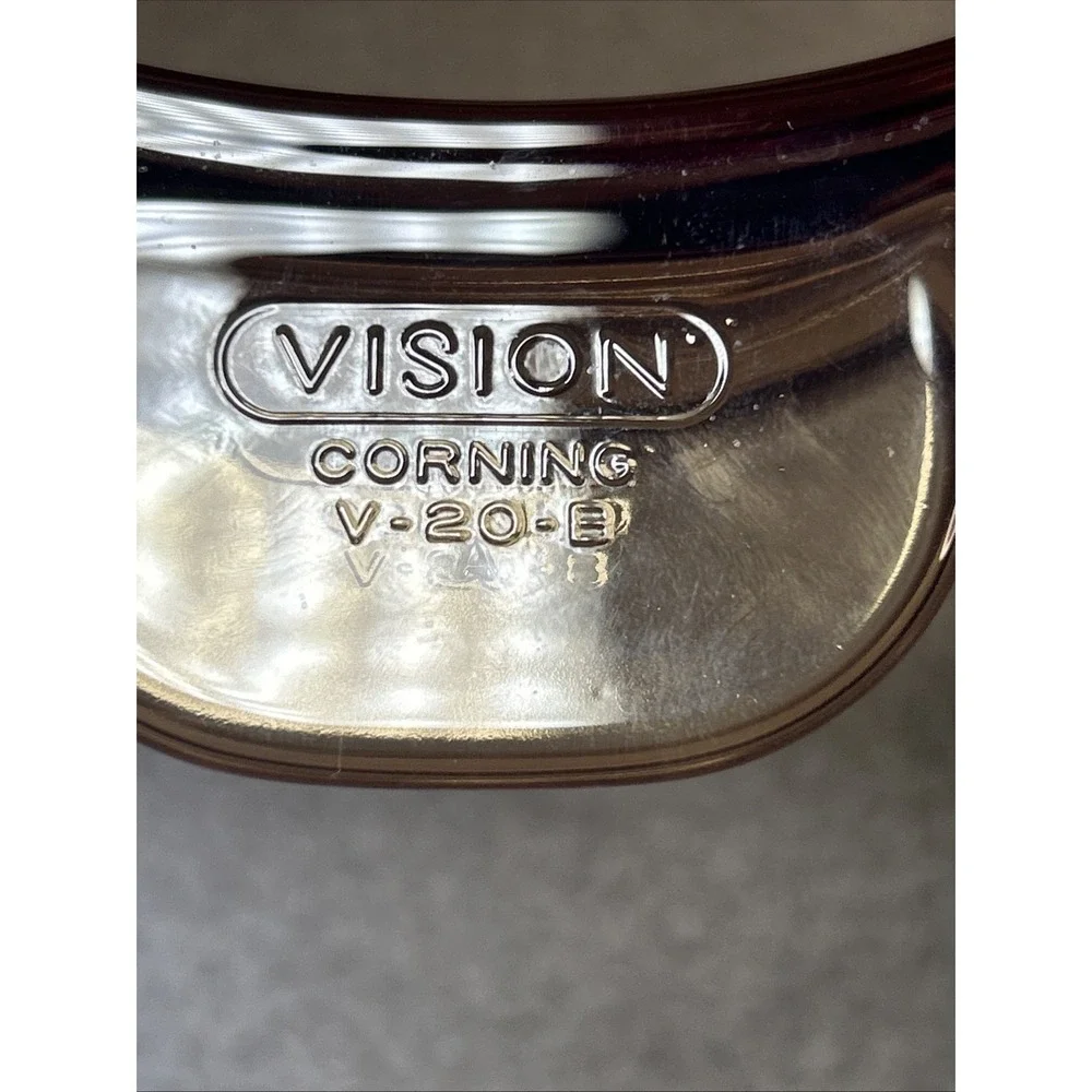 Vintage Visions Amber‎ Glass Double Boiler Insert – France V‑20‑B